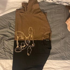 Plus cartoon graphic drop shoulder tee